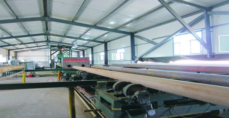 管道內(nèi)噴砂防腐生產(chǎn)線